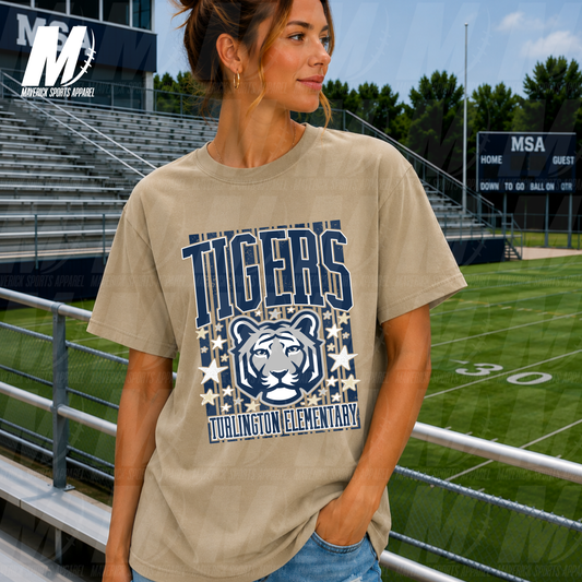 Turlington Tigers Stars & Stripes – Comfort Colors® Series