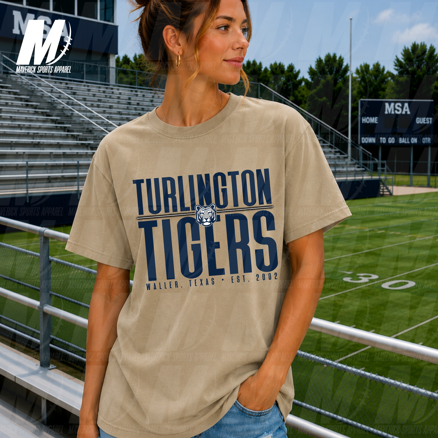 Turlington Tigers Baseline – Comfort Colors® Series