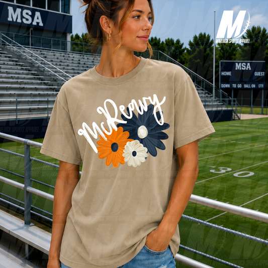 Turlington Wildflower Script – Comfort Colors® Series in Grey