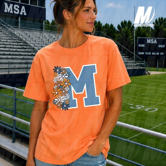 Turlington Tigers Varsity Summer Bloom – Comfort Colors® Series in Navy