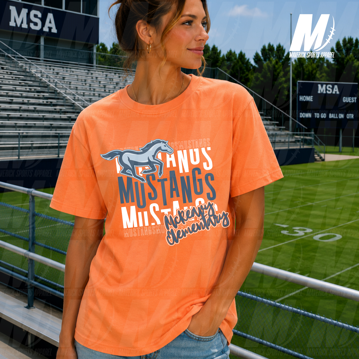 McReavy Mustangs Legacy Stack – Comfort Colors® Series