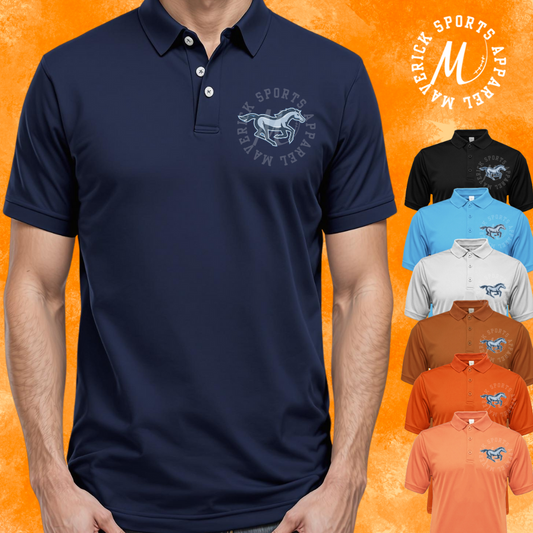 Mustangs Adult Xtreme-Tek Performance Polo