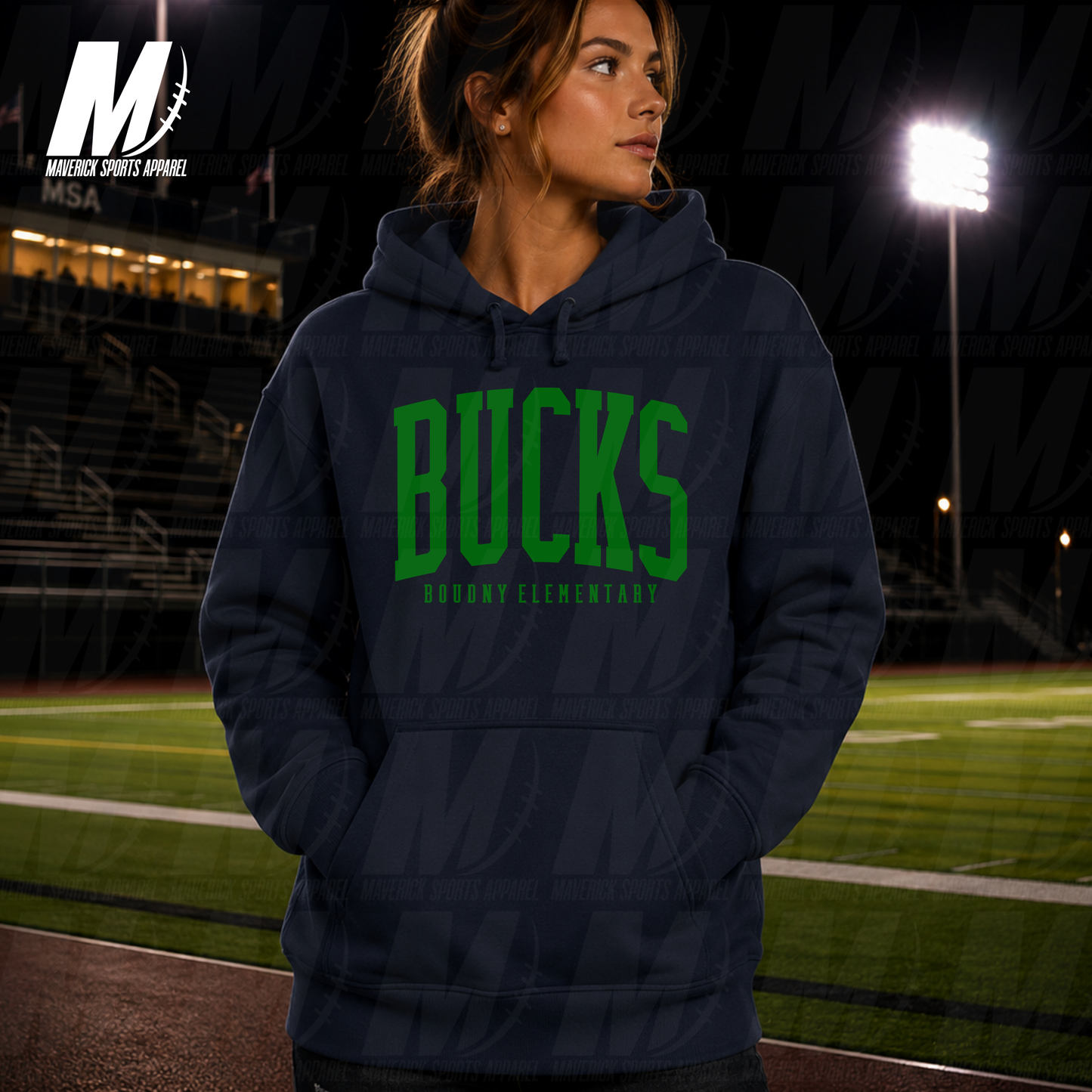 Boudny Elementary Classic Collegiate – Hyperactive Fleece Hoodie