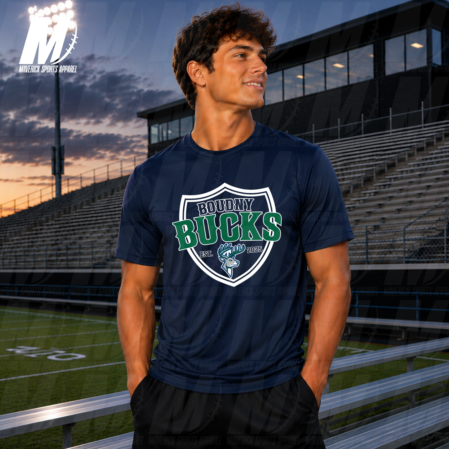Boudny Bucks Vintage Shield – Xtreme Tek Dri Fit Series