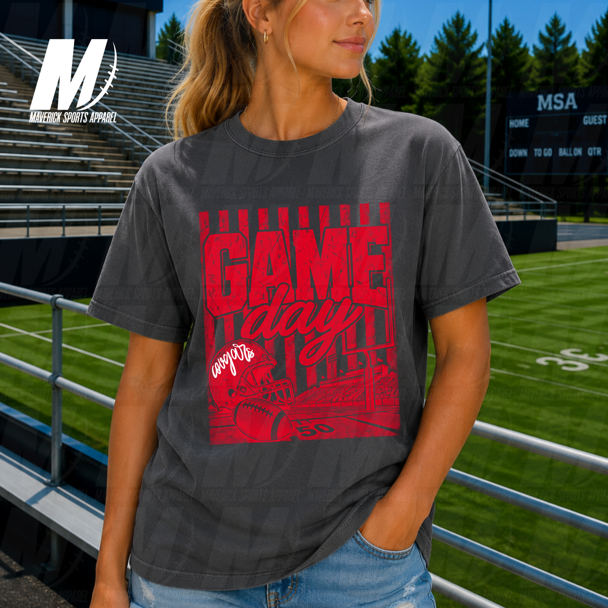 Stadium Nights | Tomball ISD | FTBL SZN Comfort Colors Tee