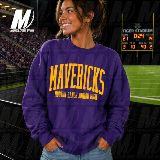 Morton Ranch Junior High Classic Collegiate – Crewneck Sweatshirt