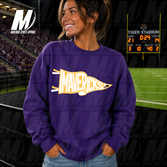 Mavericks Victory Pennant – Crewneck Sweatshirt