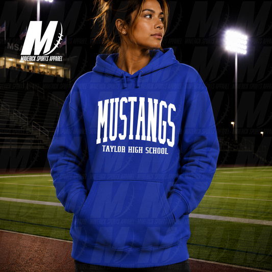 Taylor High School Classic Collegiate – Hyperactive Fleece Hoodie