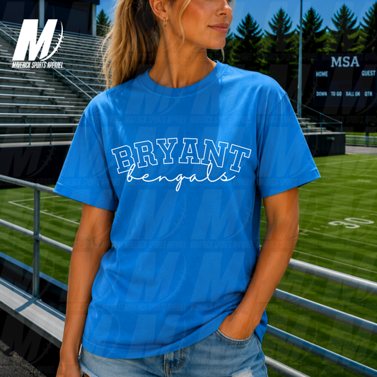 Bryant Bengals Varsity Script PUFF INK – Comfort Colors® Series