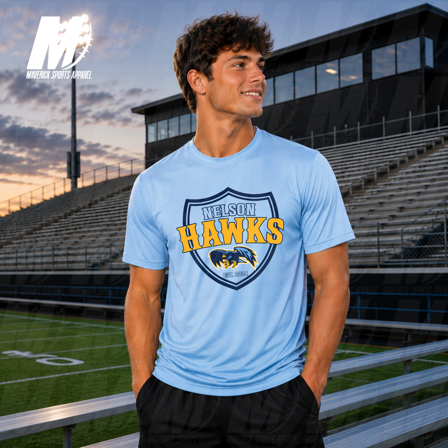 Morton Ranch Mavericks Vintage Shield – Xtreme Tek Dri Fit Series