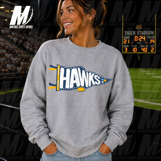 Hawks Victory Pennant – Crewneck Sweatshirt