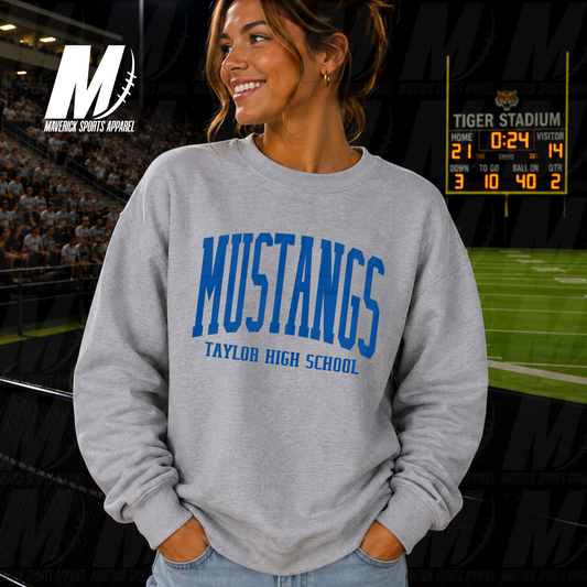 Taylor High School Classic Collegiate – Crewneck Sweatshirt