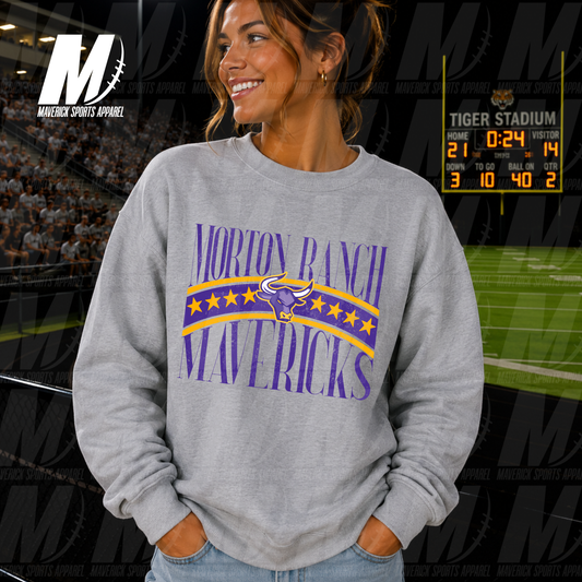 Morton Ranch Mavericks University– Crewneck Sweatshirt