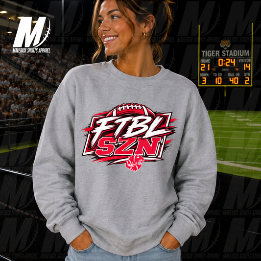 Game Face | Katy ISD | FTBL SZN Crewneck Sweatshirt