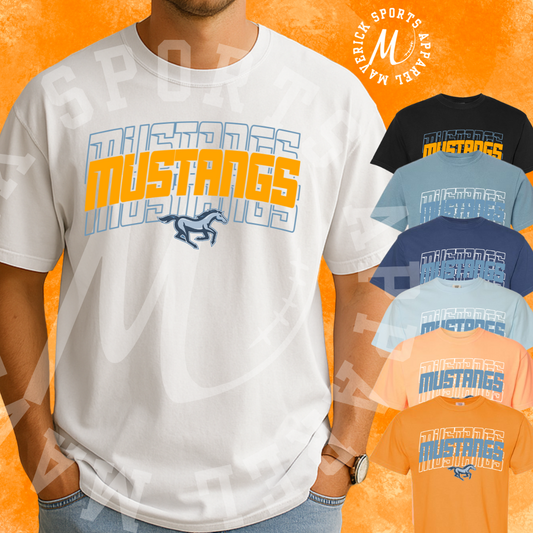 Mustangs Stacked Tee – Comfort Colors®
