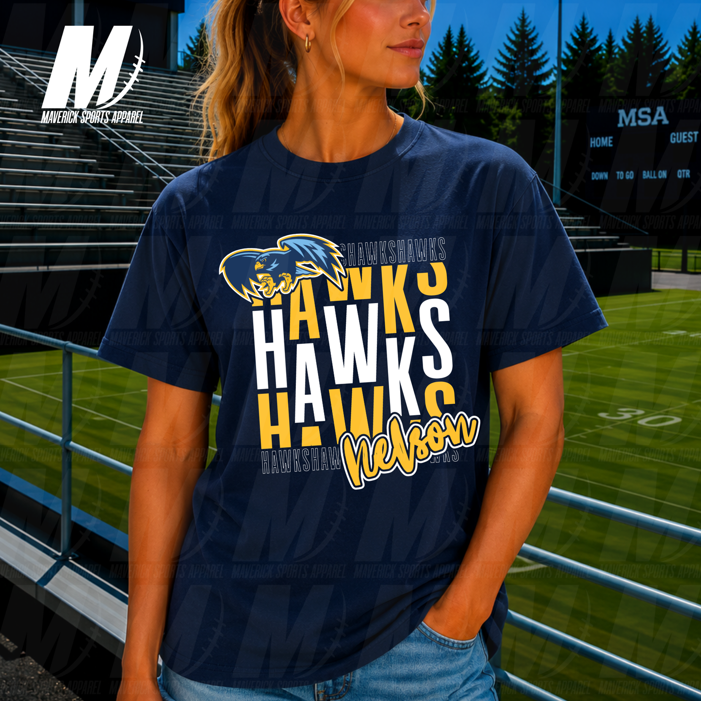 Nelson Hawks Legacy Stack – Comfort Colors® Series