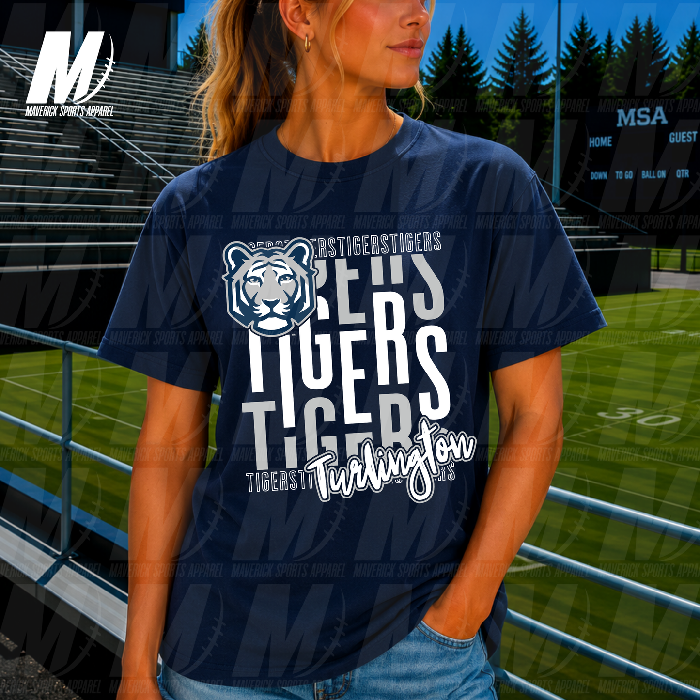 Turlington Tigers Legacy Stack – Comfort Colors® Series