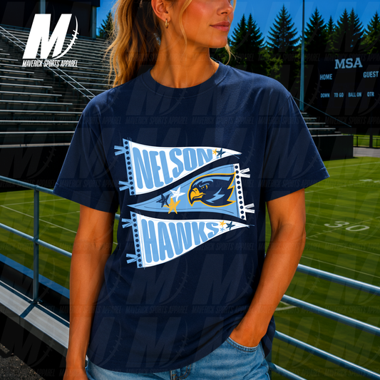 Nelson Hawks Game Day Pennant – Comfort Colors® Series