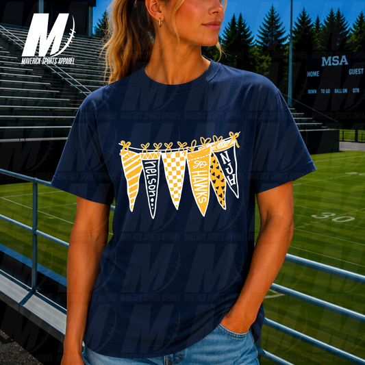 Nelson Hawks Pep Rally Pennants – Comfort Colors® Series