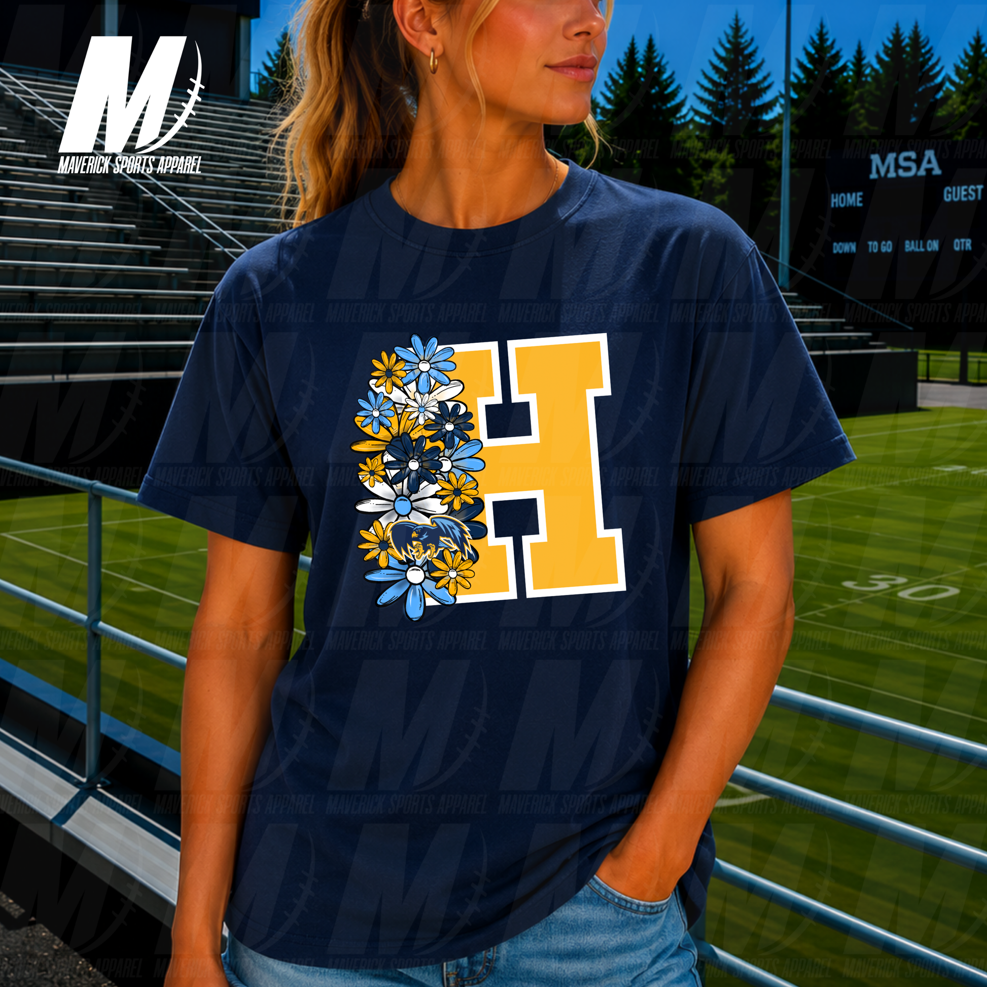 Mavericks Varsity Summer Bloom – Comfort Colors® Series
