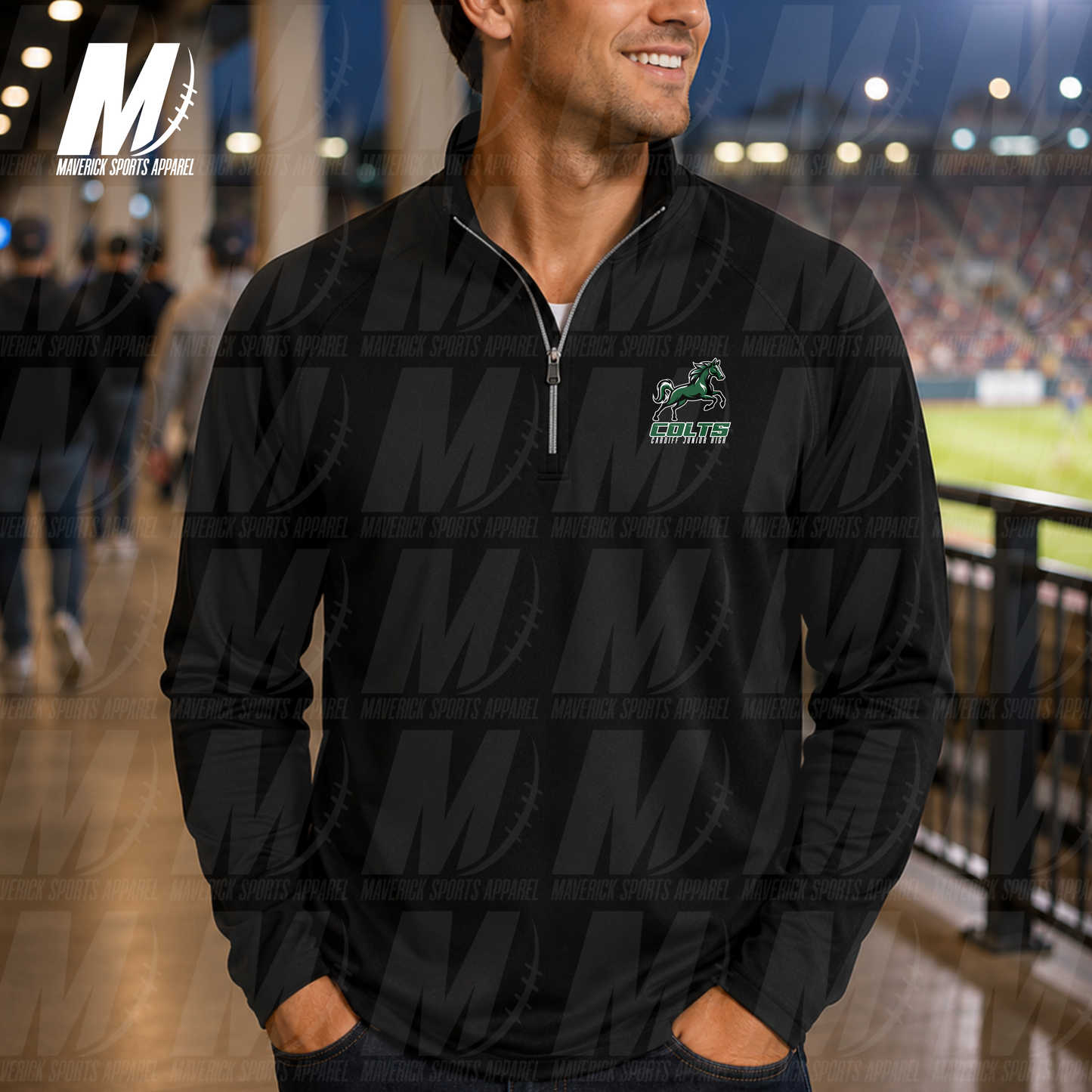 Cardiff Junior High XT 4 Runners 1/4 Zip Pullover