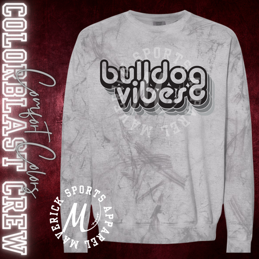 Bulldog Vibes Colorblast Crew