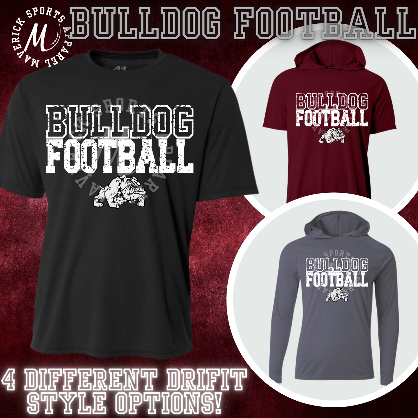 Bulldogs Football Dri Fit (YOUTH)