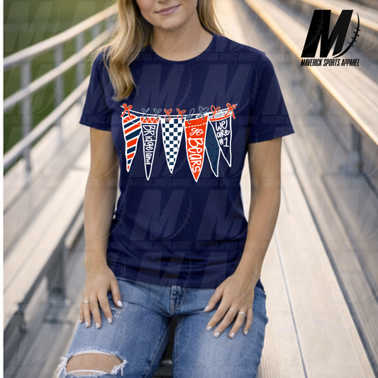 Bridgeland Pennant Banner Soft Tek Tee