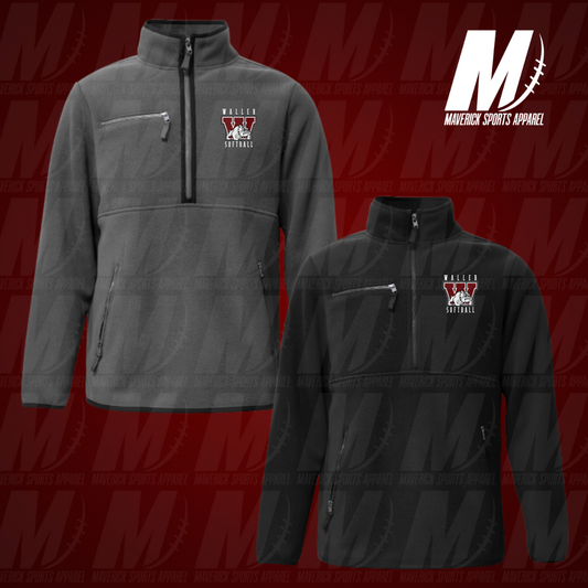 Waller Softball Pocket Bonded Fleece 1/2 Zip
