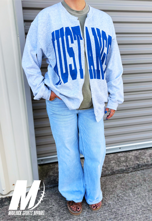 Taylor High School Mustangs Split Cardi Crew PREORDER (C/O 2027 GIVEBACK)