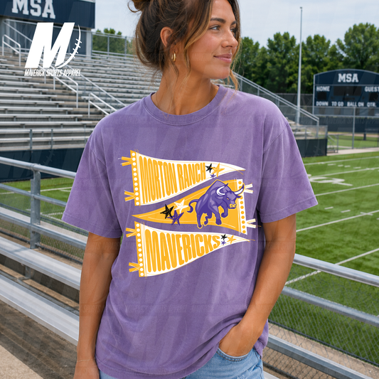 Morton Ranch Mavericks Game Day Pennant – Comfort Colors® Series