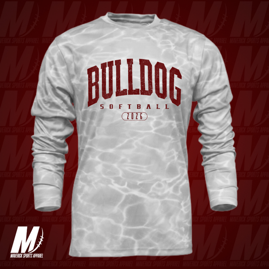 Bulldog Softball Varsity Nature Xtreme Tek Long Sleeve Drifit