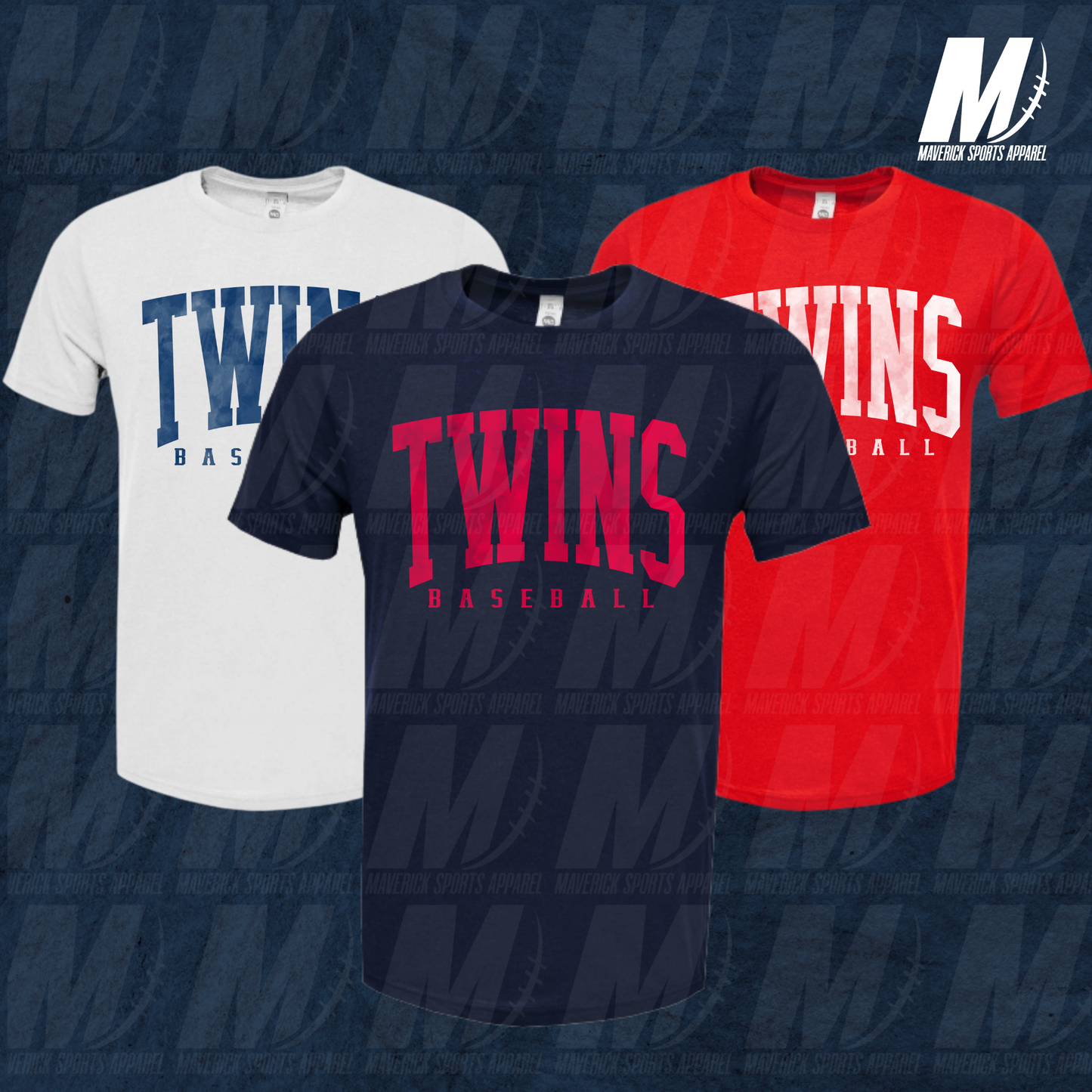 Twins Baseball Soft Tek Tee