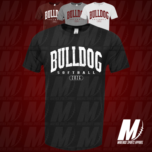 Bulldog Softball Varisty Soft Tek Blended Tee