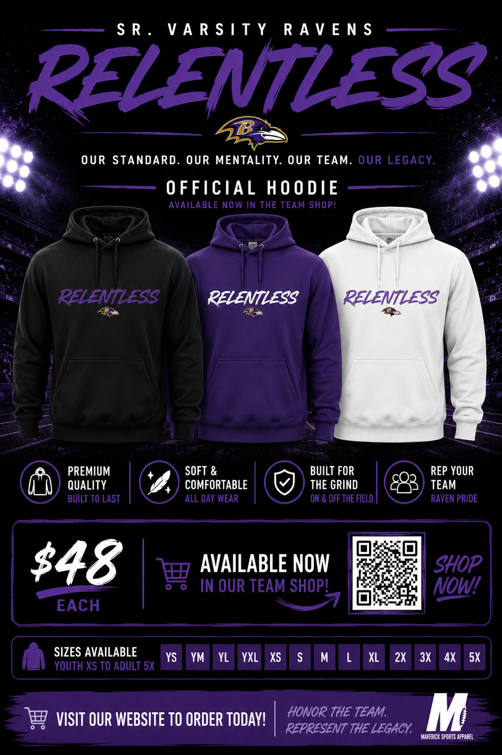 Ravens Relentless Hoodie