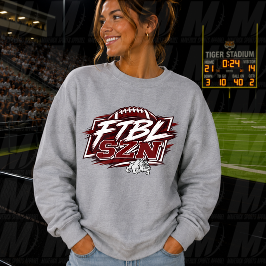 Game Face | Waller ISD | FTBL SZN Crewneck Sweatshirt